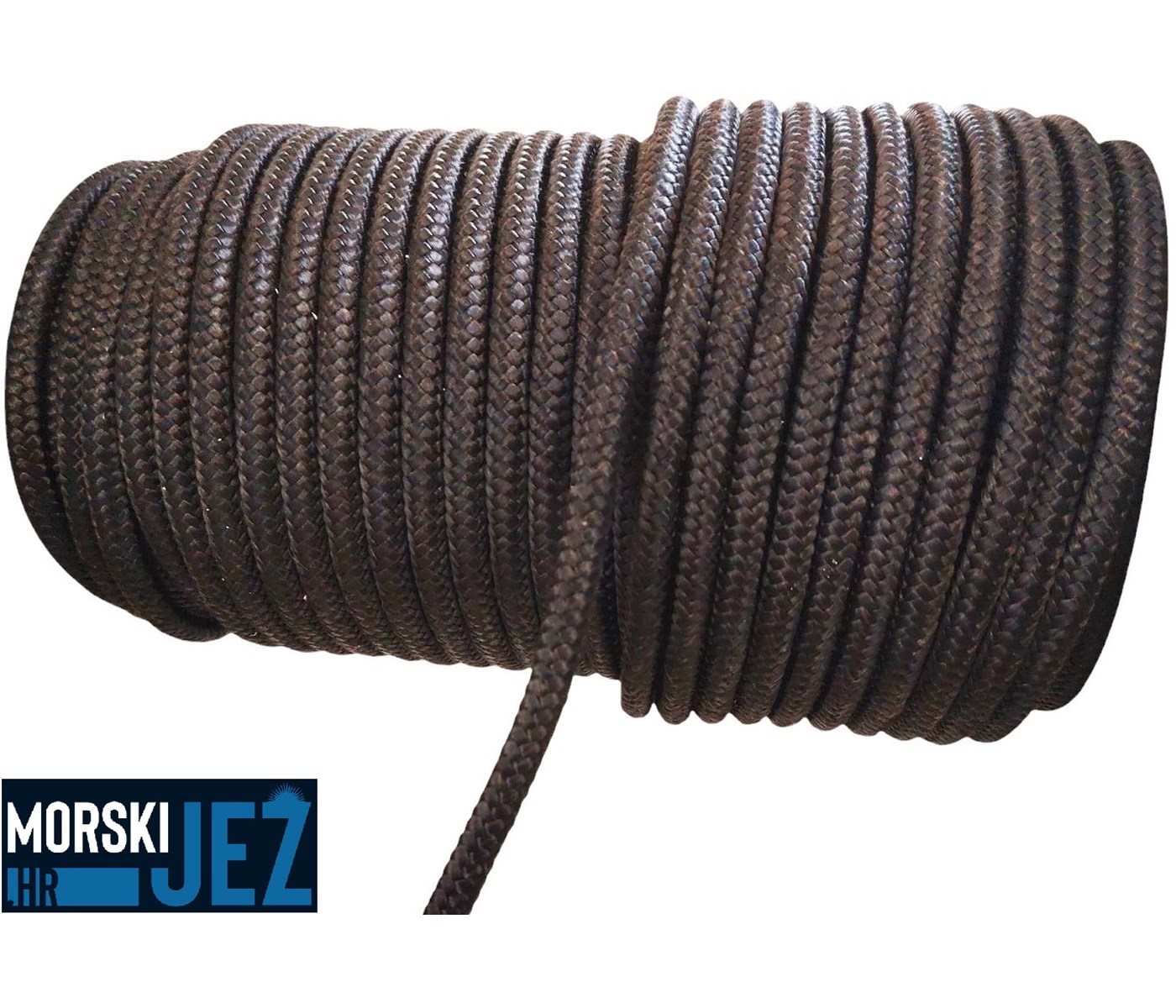 1112 PLETENICA PES CRNA 8MM
