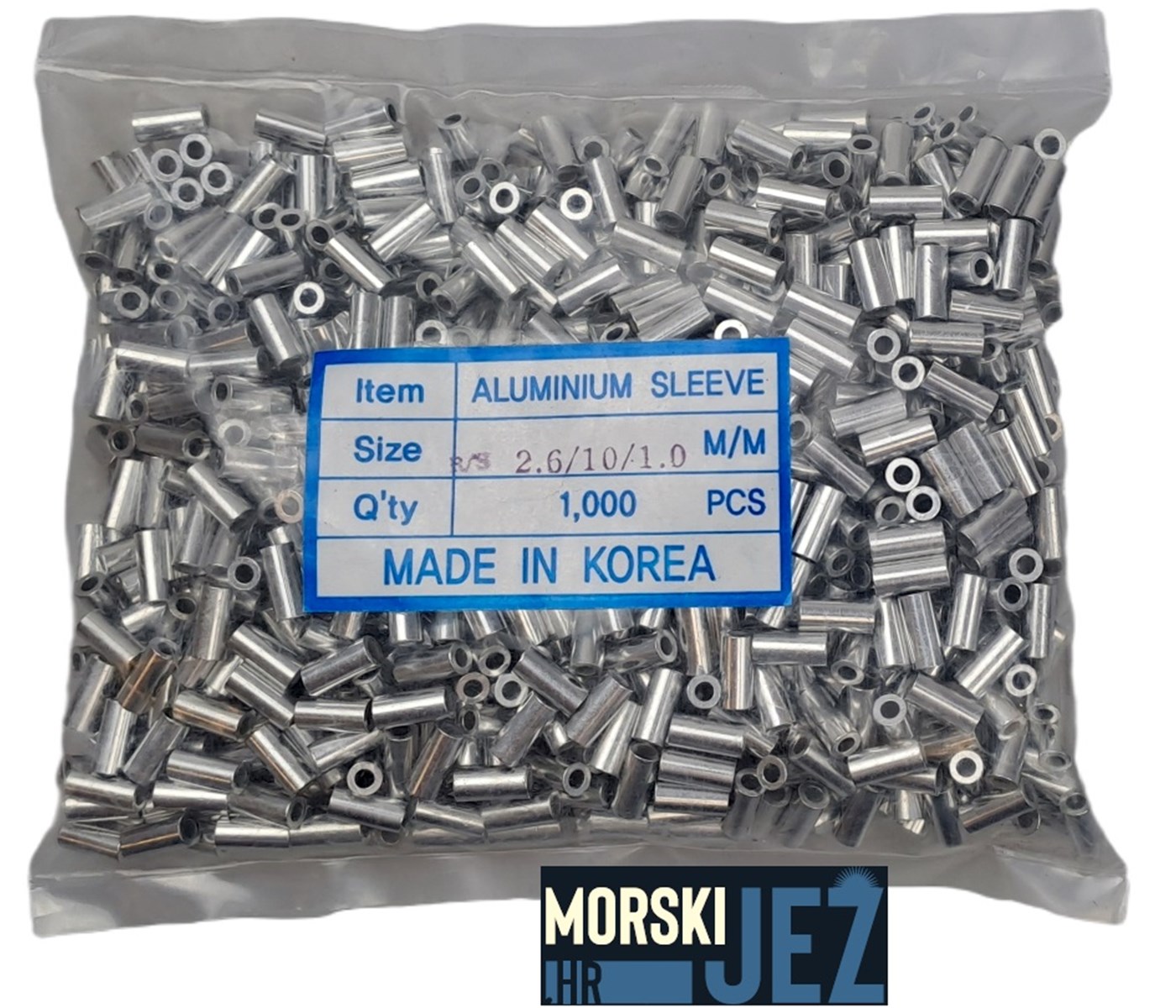 ALUMINIJSKI STOPERI OKRUGLI 1000KOM 2.6X10X1