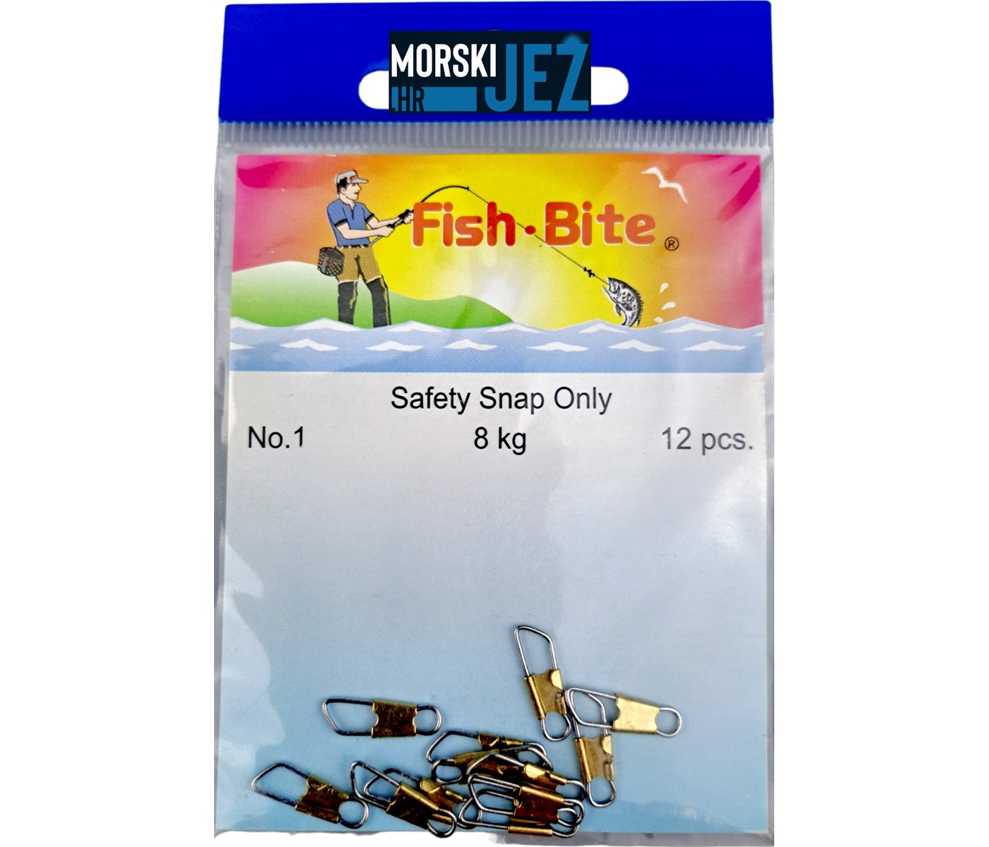 FISH-BITE SAFETY SNAP 1 8KG 12KOM