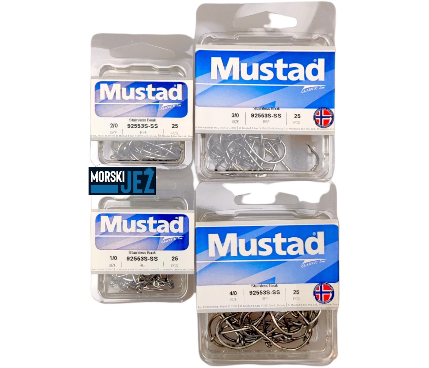 MUSTAD 92553S-SS VEL.4/0
