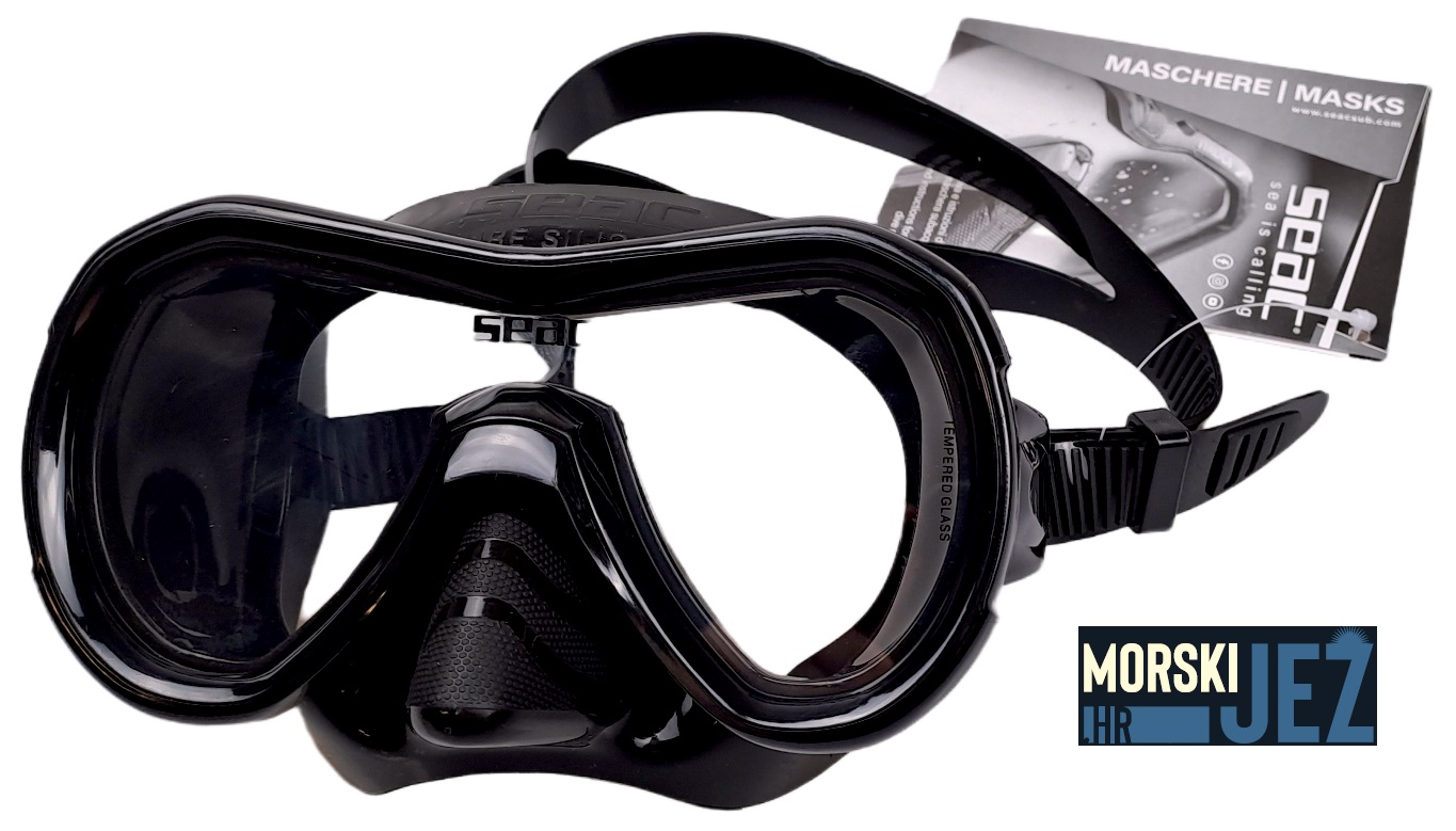 Seac Set Elba MD Valve, Snorkelingset met Onderwatermasker en Snorkel met Wateraftapklep voor Meisjes en Jongens Seac Set Elba MD Valve, Snorkelingset met Onderwatermasker en Snorkel met Wateraftapklep voor Meisjes en Jongens