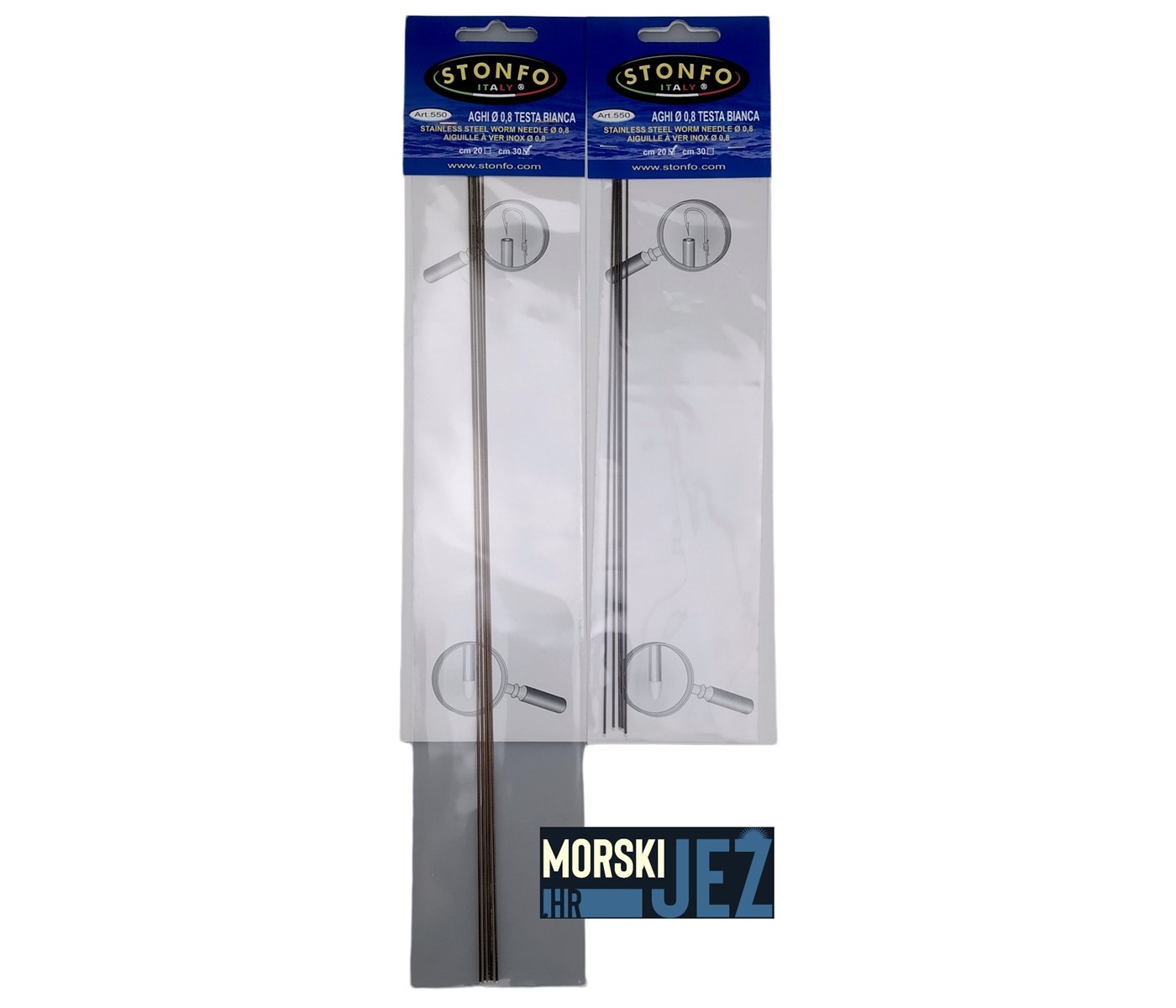 STONFO ART.550 INOX IGLA 0.8MM 20CM