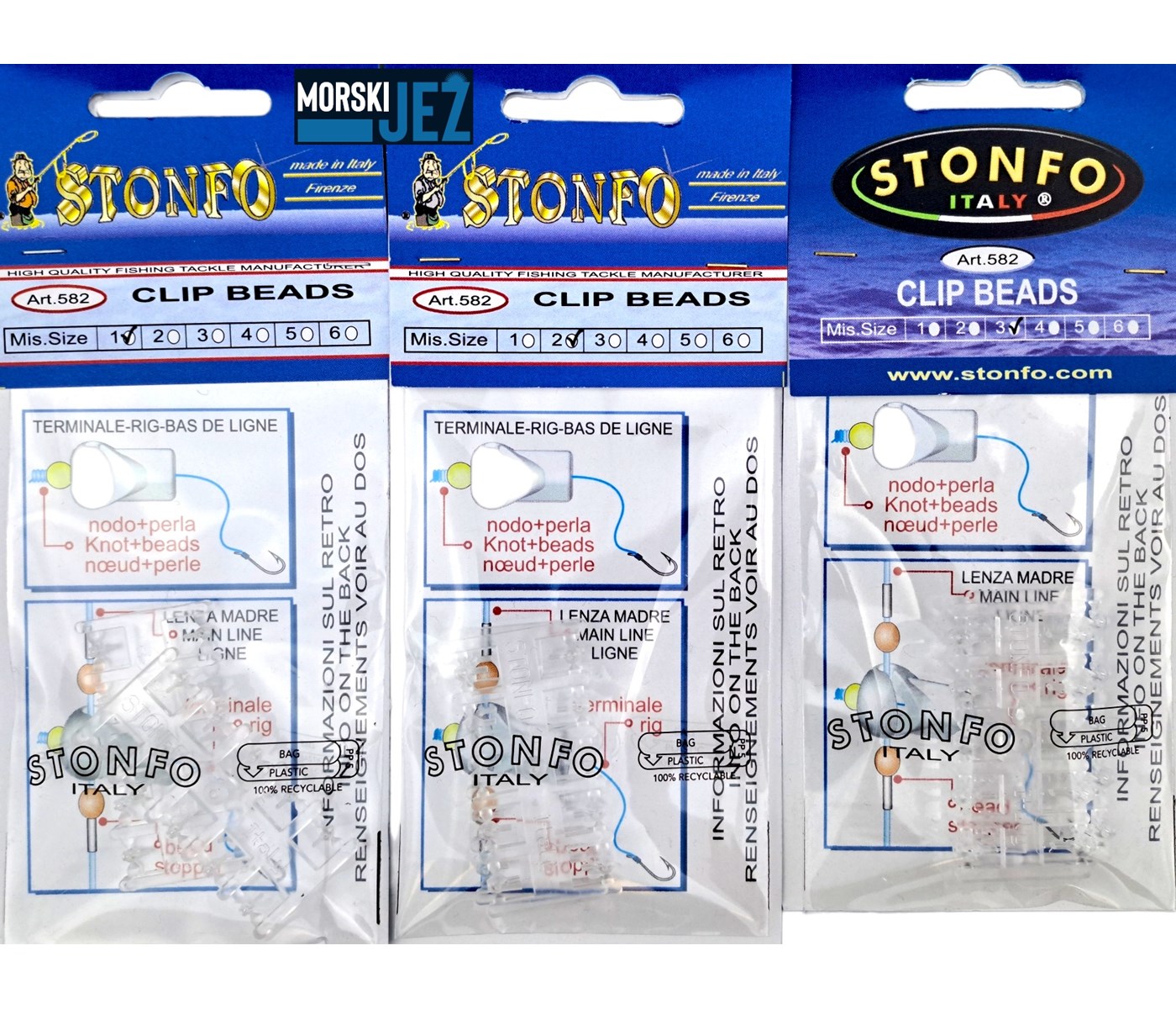 STONFO ART.582 CLIP PERLA VEL.1