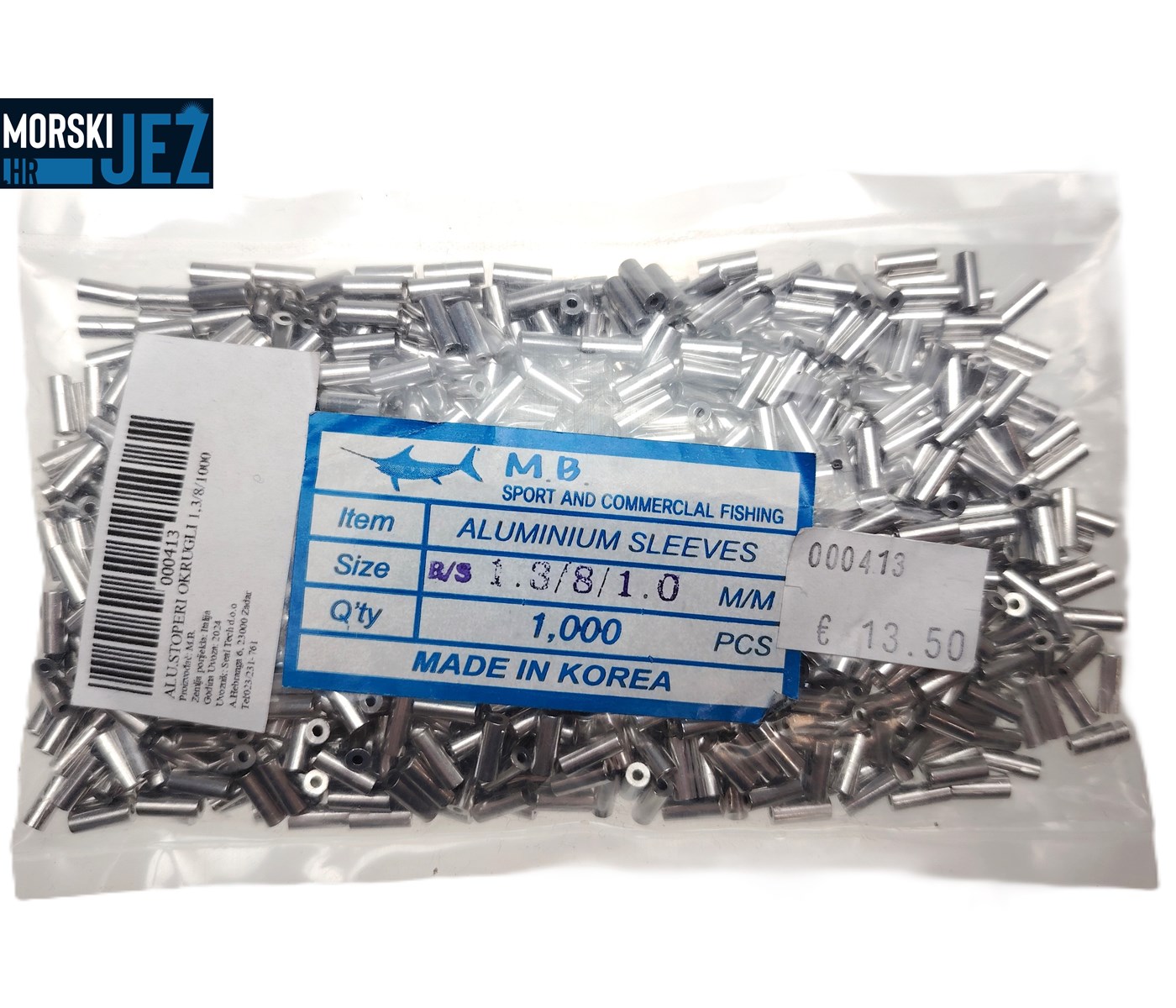 ALUMINIJSKI STOPERI OKRUGLI 1.3/8/1.0 1000KOM
