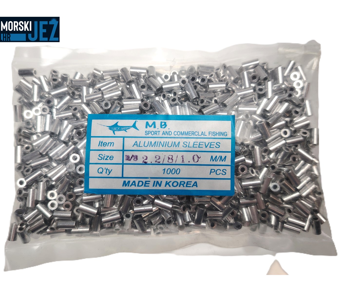 ALUMINIJSKI STOPERI OKRUGLI 2.2/8/1.0 1000KOM
