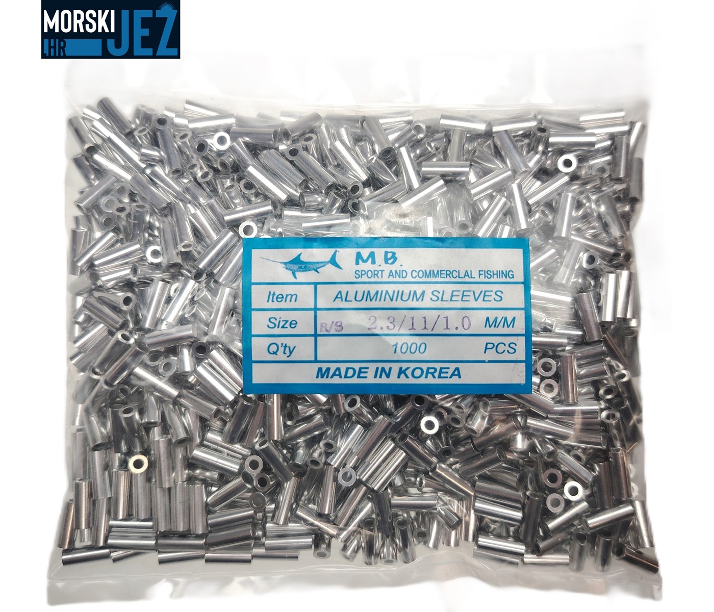 ALUMINIJSKI STOPERI OKRUGLI 2.3/11/1.0 1000KOM