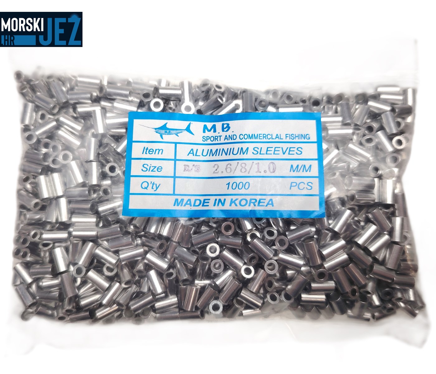 ALUMINIJSKI STOPERI OKRUGLI 2.6/8/1.0 1000KOM