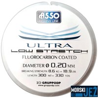 ASSO ULTRA LOW STRETCH FLUOROCARBON COATED 0.20MM