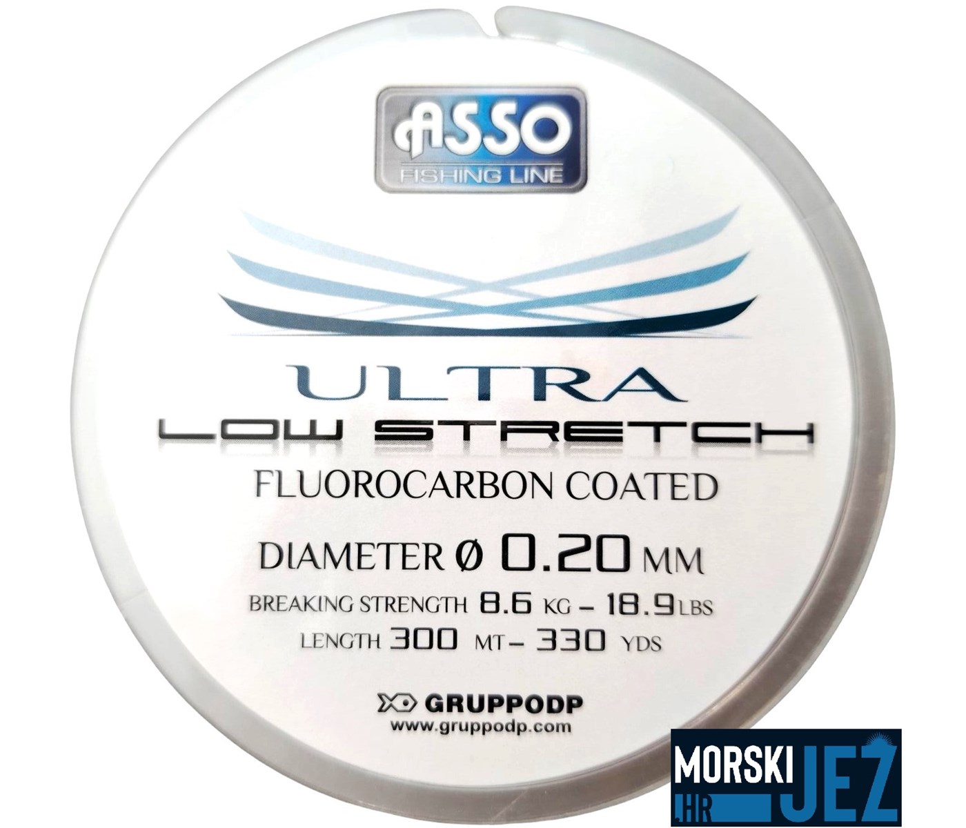ASSO ULTRA LOW STRETCH FLUOROCARBON COATED 0.20MM