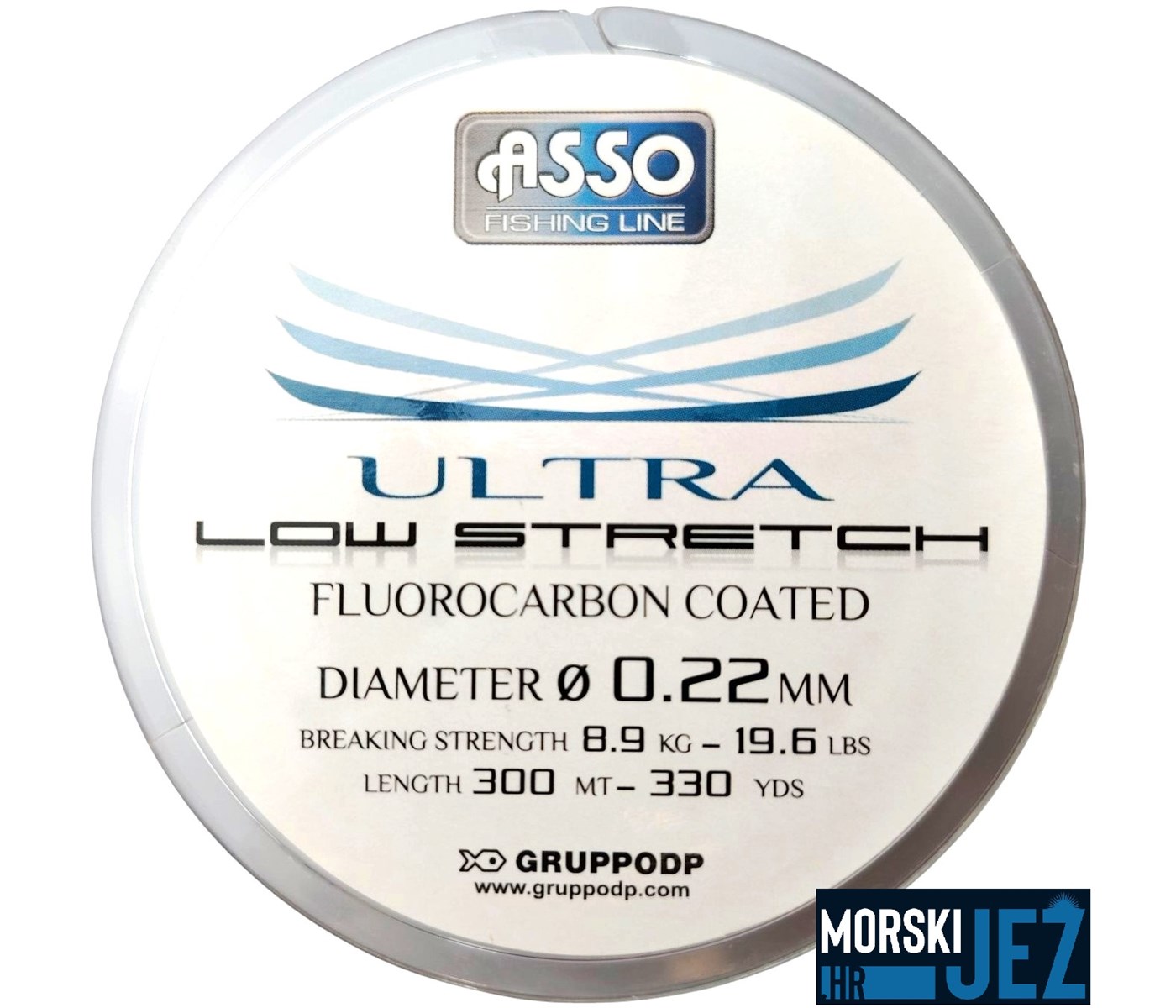 ASSO ULTRA LOW STRETCH FLUOROCARBON COATED 0.22MM