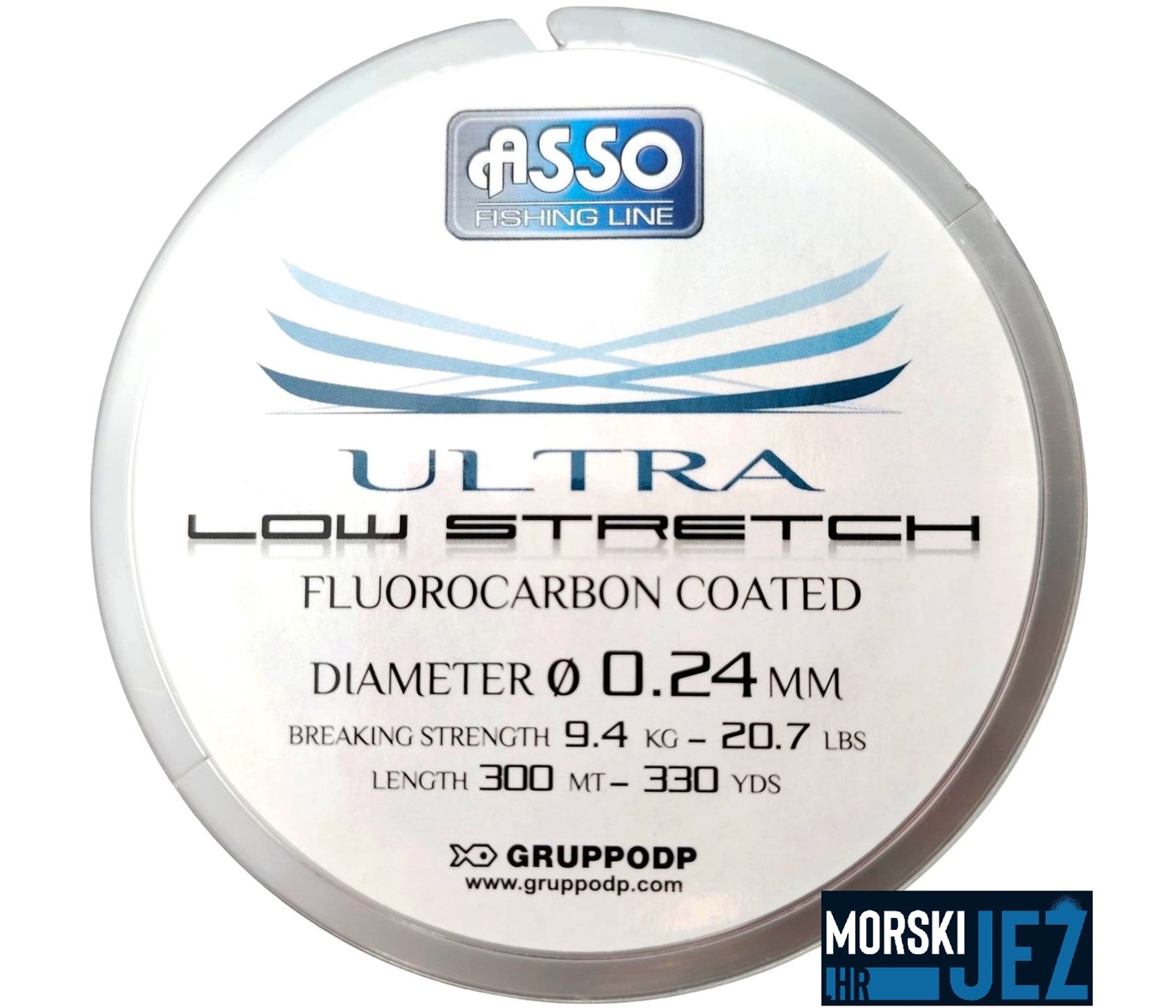 ASSO ULTRA LOW STRETCH FLUOROCARBON COATED 0.24MM