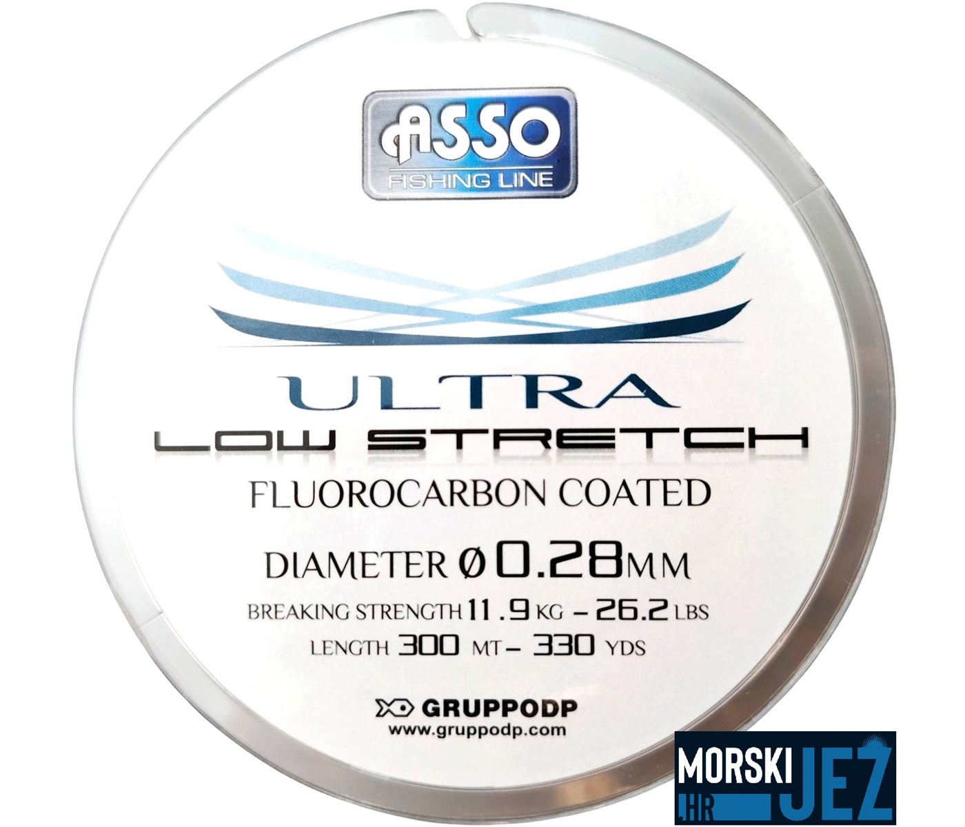 ASSO ULTRA LOW STRETCH FLUOROCARBON COATED 0.28MM