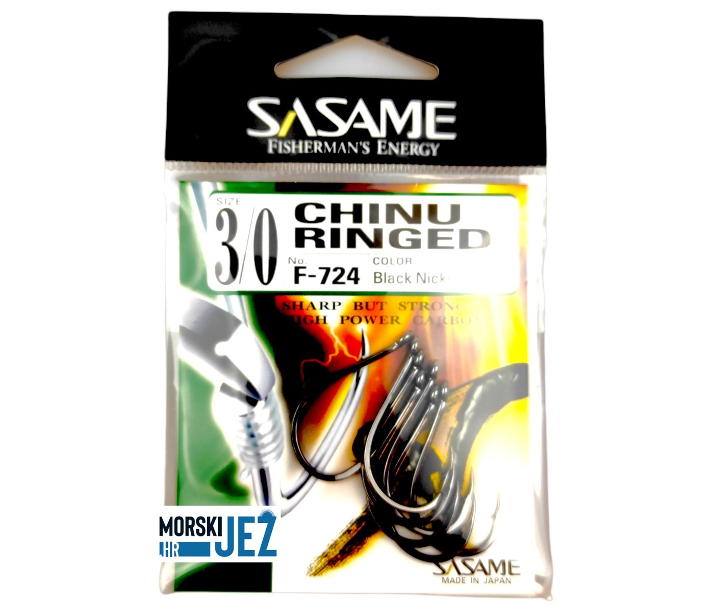 SASAME CHINU RINGED F-724 BLACK NICKEL VEL.3/0