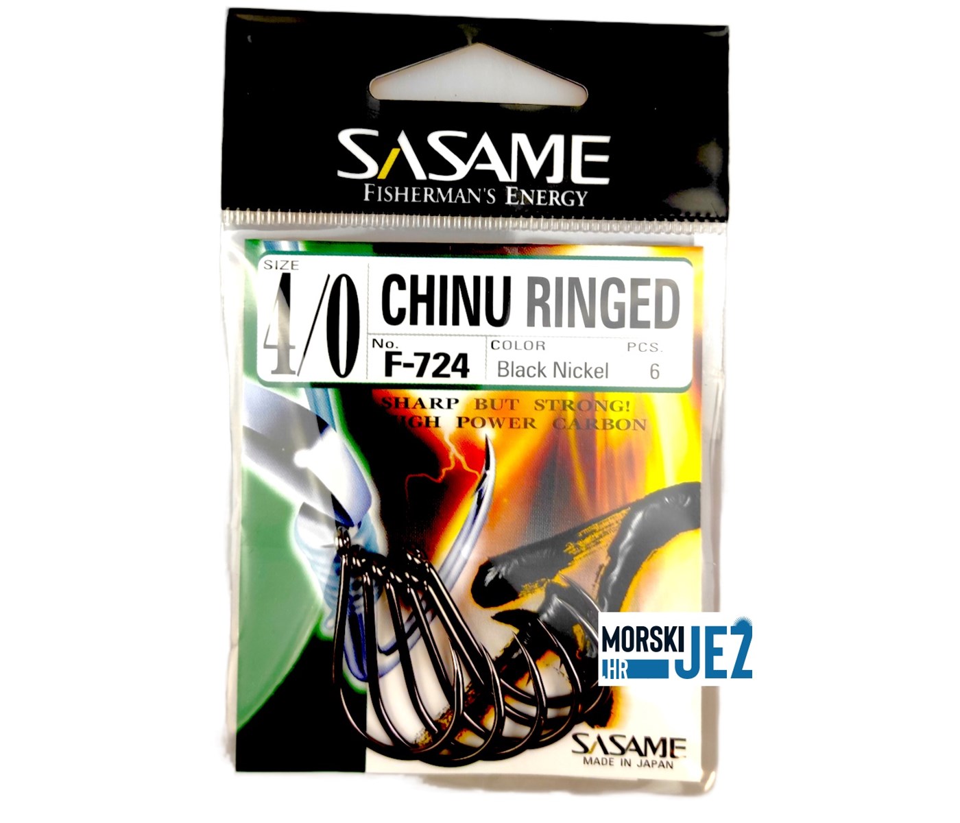 SASAME CHINU RINGED F-724 BLACK NICKEL VEL.4/0