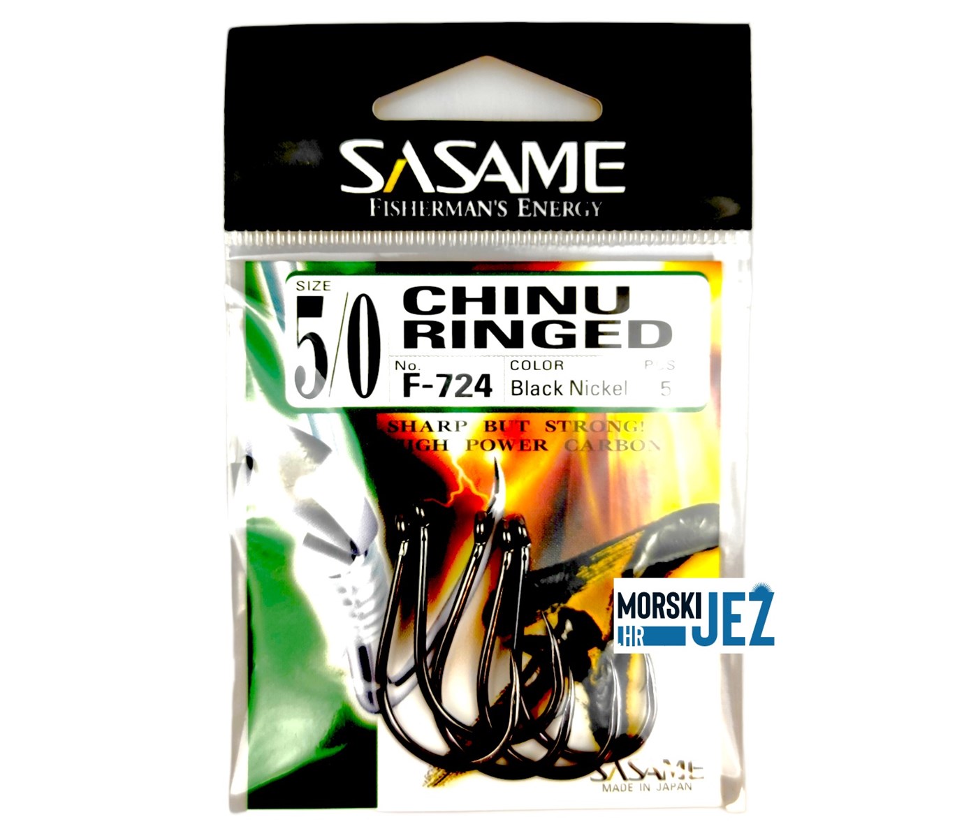SASAME CHINU RINGED F-724 BLACK NICKEL VEL.5/0