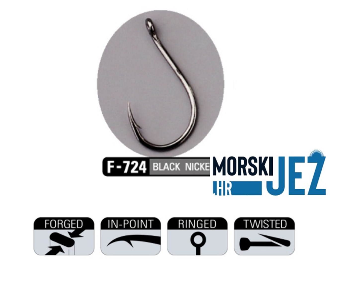 SASAME CHINU RINGED F-724 BLACK NICKEL VEL.2