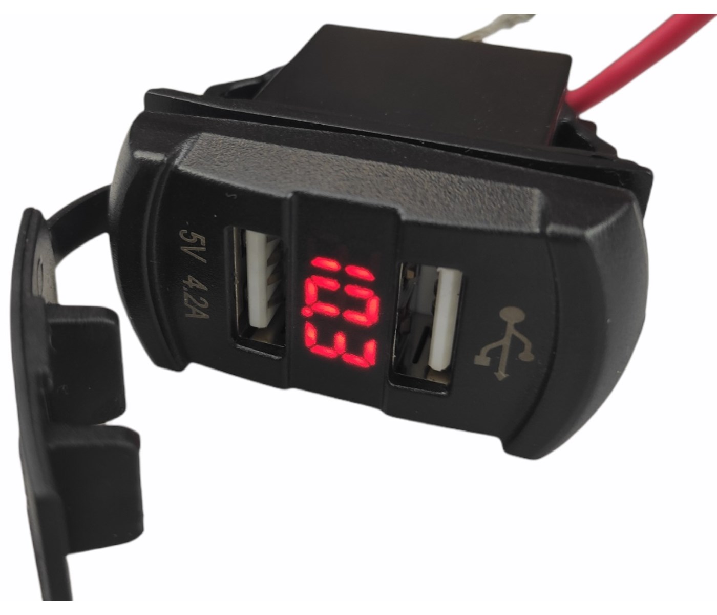 USB DUPLI PORT S VOLTMETROM
